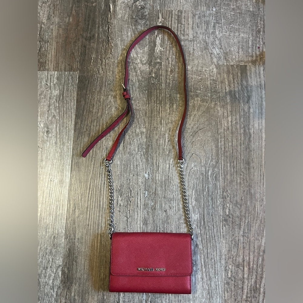 FINAL PRICE Michael Kors Red Crossbody Purse